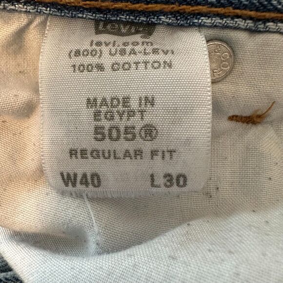 LEVIS 505, 40x30 Regular fit, Blue Light fade 90s Vintage *Clean - Picture 4 of 10